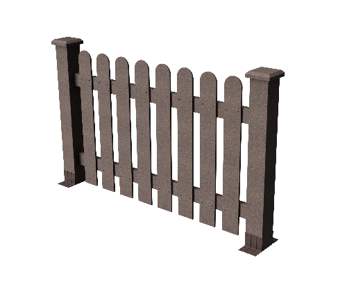 Ограждение декоративное ДПК GRINDERDECO Сежурне в цвете венге
