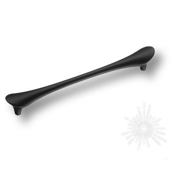 Ручка скоба 8600 160 Matt Black, материал Замак, цвет Чёрный, отделка Черный, 30*23*187 мм