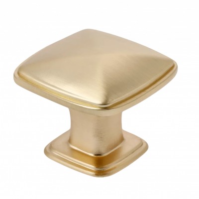 Ручка кнопка Gamet GZ-POINT-1-18, материал Замак, отделка Золото, 30*30*24 мм