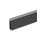 Штанга для одежды Linear 10х30 c демпфером 640.2000.93, материал Алюминий, отделка Графит, 2000*10*30 мм