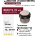 Дверной ограничитель напольный DS1017 0038 NB-P6, материал Замак, отделка Никель, 36*d=32/39 мм