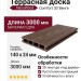 Террасная доска пустотелая NanoWood Comfort 3D Венге