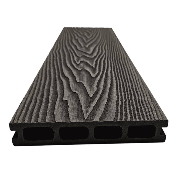 Террасная доска ДПК NanoWood 3D Double Антрацит