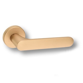 Дверная ручка на круглой розетке ELLIPSE HA193RO12 ELX5, материал Замак, отделка Латунь, 156*52*58 мм