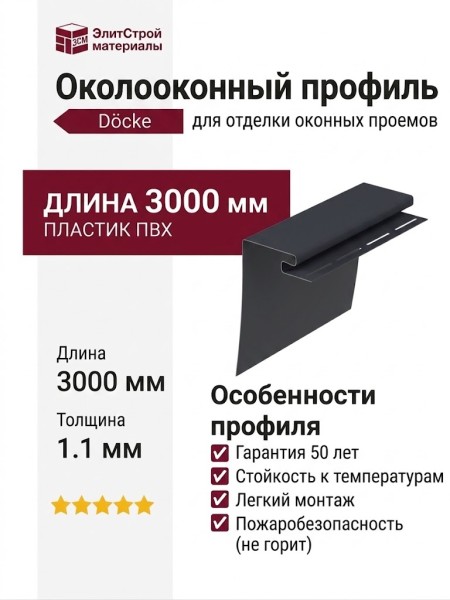 Околооконный профиль Docke Графит