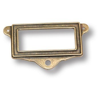Накладка декоративная для информации 4799.0066.002, материал Замак, отделка Бронза, 66*38 мм