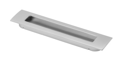 Ручка врезная Gamet UZ-E6-128-05, материал Замак, отделка Хром, 155*38*12 мм