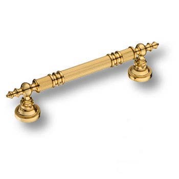 Ручка скоба 1012-003-25-35, материал Латунь, отделка Золото, 70*350*d=25 мм