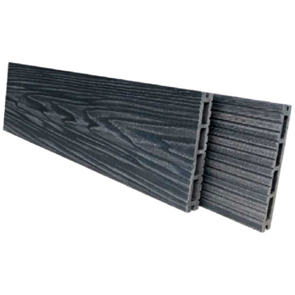 Террасная доска пустотелая NanoWood Comfort 3D Графит