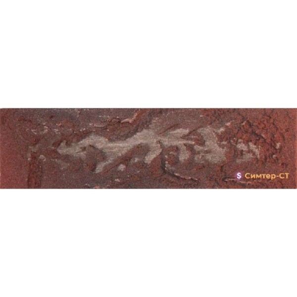 Гибкая клинкерная плитка Симтер СТ-ФН-14 Античный кирпич с патиной (фактурный градиентный)