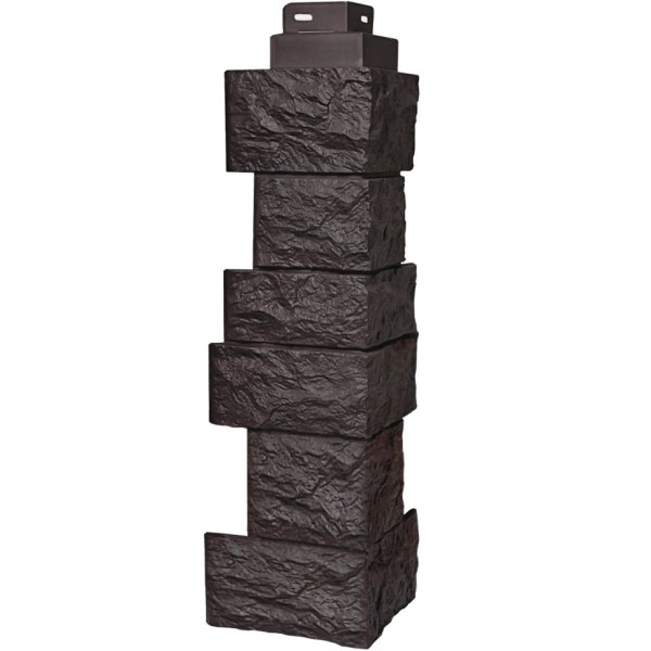 Наружный угол FineBer, Дикий камень, Коричневый цвет.