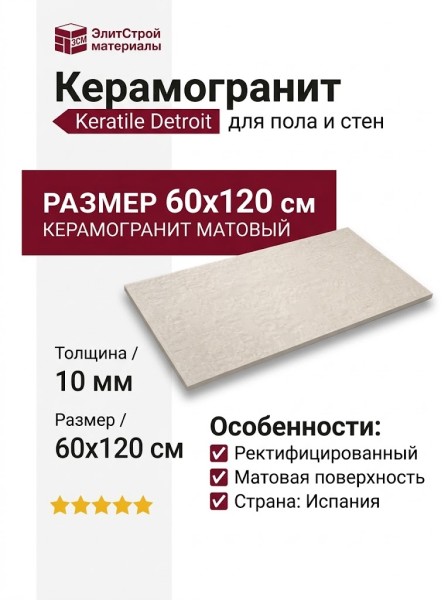 Keratile Detroit Chalk MT 60x120 CAN5DETRCDPA