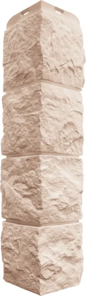 Угол наружный Альта-Профиль, Туф ЭКО, Кремовый