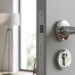Дверная ручка на круглой розетке 133 R MILLY CP (50PVC), материал Замак, отделка Хром, 145*50 мм