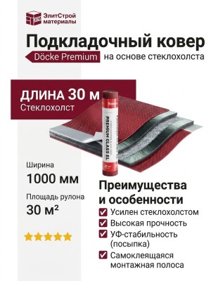 Подкладочный ковер Docke Premium Glass EL, 30 м