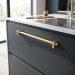 Ручка скоба SYSTEM 8945 0320 BB-BB, материал Алюминий, отделка Золото, 35*16*356 мм