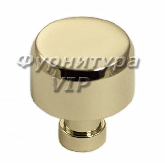 Ручка кнопка NIL-41 25 мм никель глянец, материал Латунь, отделка Никель, 28*d=25 мм