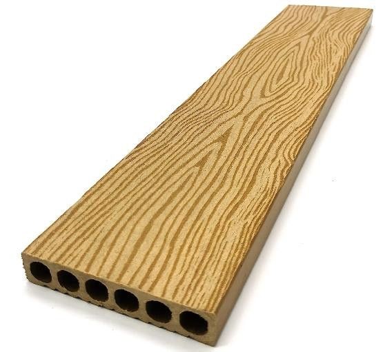 Профиль для забора NanoWood в цвете Махагон