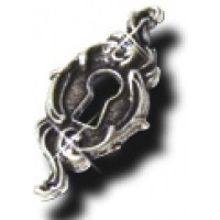 Ключевина 49.402.09 Cristallo, материал Замак, отделка Серебро Хрусталь, 29*61 мм