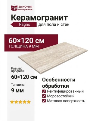 Ragno Realstone Travertino Vein Bianco Rett 60x120 RCA7