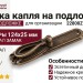 Ручка капля на подложке 22800Z12000.09, материал Замак, отделка Бронза, 124*25 мм