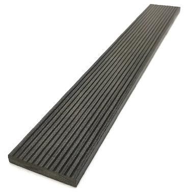 Декоративная торцевая планка NanoWood в цвете антрацит