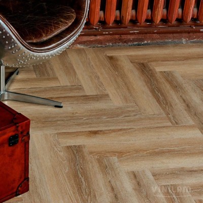 Виниловый пол Vinilam коллекция PARQUET Herringbone Классический Паркет IS11166