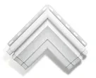 Угол наличника Альта-профиль, Современный, Белый