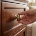 Ручка кнопка 15.324.30.36, материал Замак, отделка Золото, 24*d=30 мм