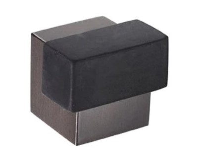 Ограничитель напольный DADO 318 BK, материал Латунь, цвет Чёрный, отделка Черный, 23*20*20 мм