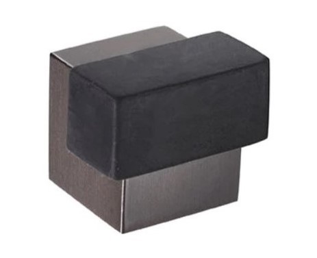 Ограничитель напольный DADO 318 BK, материал Латунь, цвет Чёрный, отделка Черный, 23*20*20 мм