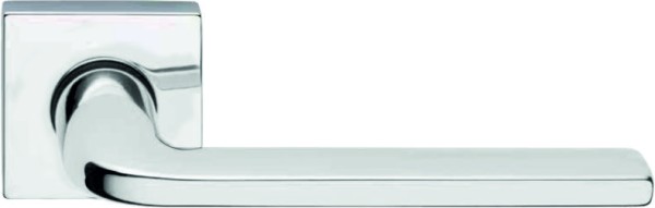 Дверная ручка на квадратной розетке 133 К MILLY CP (50PVC), материал Замак, отделка Хром, 145*50*50 мм
