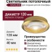 Светильник потолочный NOVALENS L 12.40 G