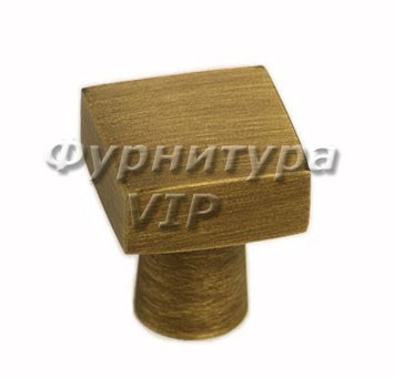 Ручка кнопка 920-20 BO, материал Латунь, отделка Бронза, 20*20*23,5 мм