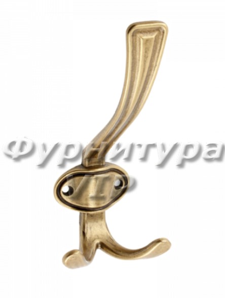 Крючок WZ-CORUNA-D-04, материал Замак, отделка Бронза, 158*66*76 мм
