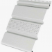 Софит белого цвета с центральными отверстиями.
