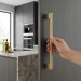 Ручка скоба Viefe 0486320L291, материал Замак, отделка Золото, 352*41*14 мм