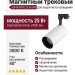 Магнитный трековый светильник SUPERSPIKE 25.40 BW
