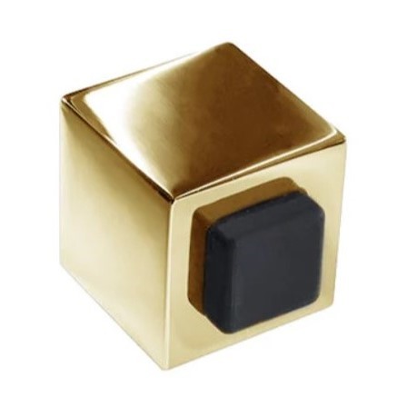 Ограничитель напольный CUBE 319 ORO, материал Латунь, отделка Золото, 30*35*30 мм