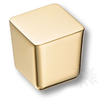 Ручка кнопка 8151-100, материал Замак, отделка Золото, 28*25*25 мм