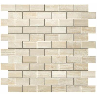Мозаика Atlas Concorde (Атлас Конкорд) Supernova Onyx Ivory Chiffon Brick Mosaic 30,5x30,5 см (600110000203)