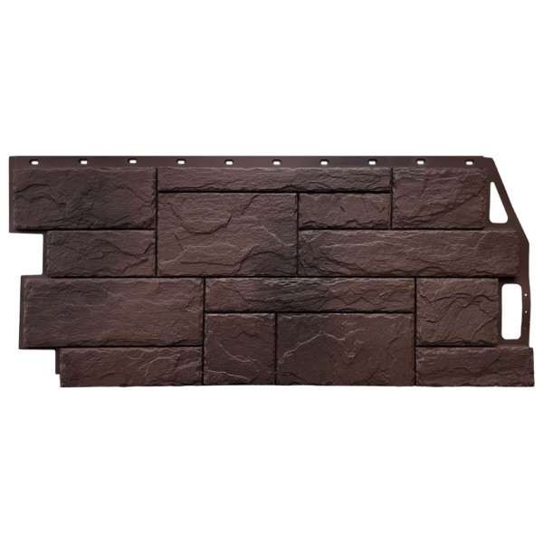 Фасадная панель FineBer, Природный камень, Коричневый цвет.