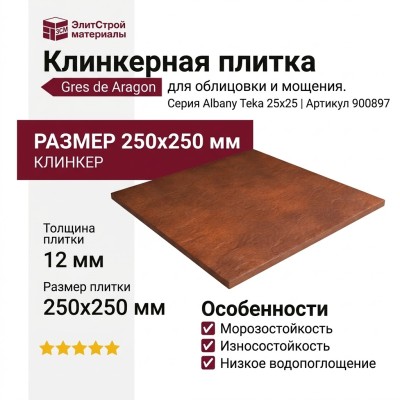 Gres de Aragon Albany Teka Albany Teka 25x25 900897