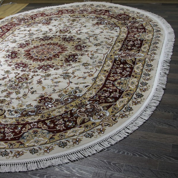 Ковер Shahreza d206 cream-red овал