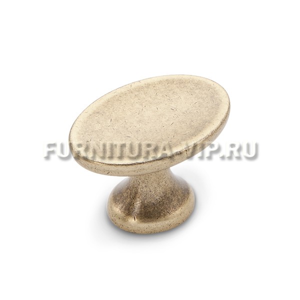 Ручка кнопка WPO.799.000.00D1, материал Замак, отделка Бронза, 42*29*27 мм