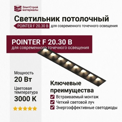 Светильник потолочный POINTER F 20.30 B