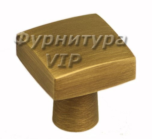 Ручка кнопка 920-35 BO, материал Латунь, отделка Бронза, 35*35*36,5 мм