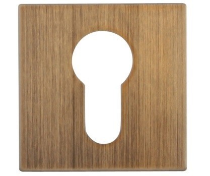 Дополнительные розетки для замка с английским ключом CYL 50 K MAB, материал Замак, отделка Бронза, 50*50 мм