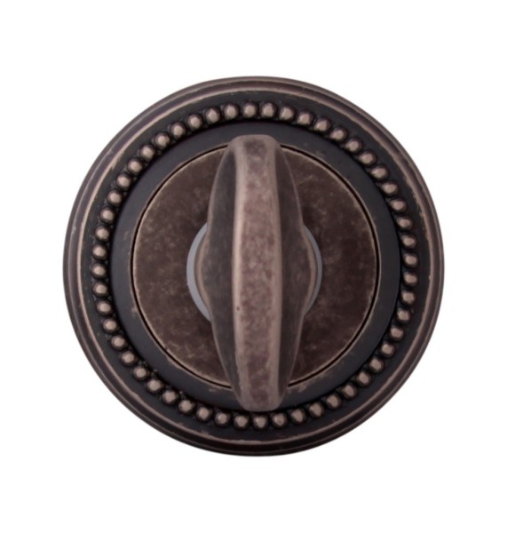 Дополнительные розетки для сантехнического замка WC 50 L DAS, материал Латунь, отделка Серебро, d=50 мм