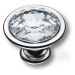 Ручка кнопка 27.35.07 SWA, материал Замак, отделка Хром Кристаллы Swarovski, 20*D=35 мм